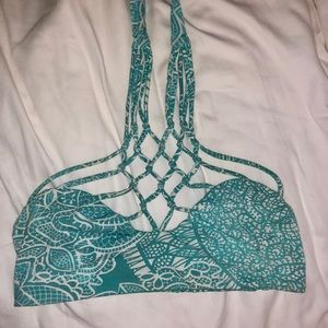 SAN LORENZO high neck reversible bikini top